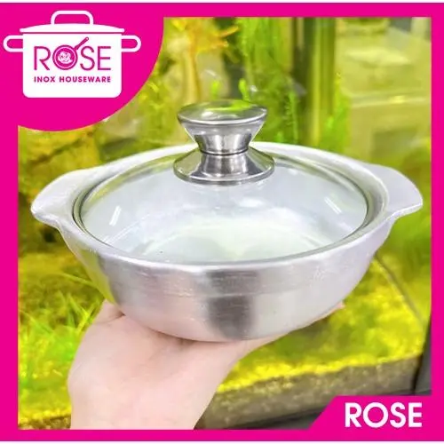 Thố gang NẮP KÍNH kho quẹt, kho cá, nấu cơm niêu, tiện lợi đẹp mắt ngon miệng - Nồi gang nắp kínhthoso 0