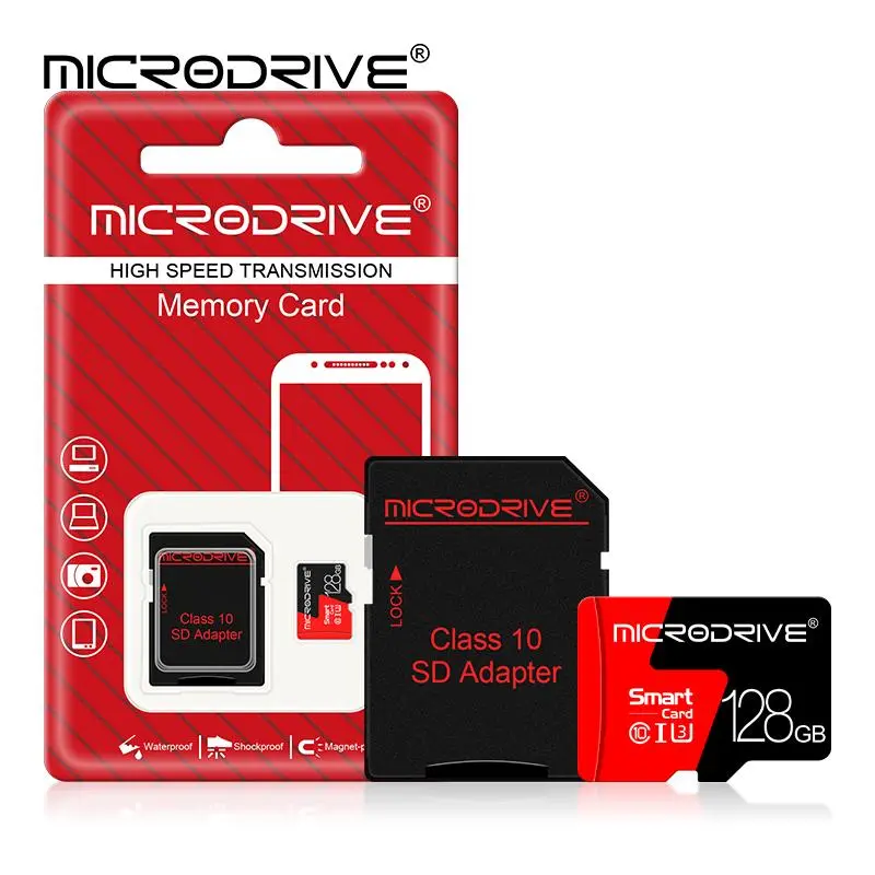 MicroDrive High-Speed Micro SD Card, 1 Count Class 10 TF Flash Card, Memory Card for Mobile Phone PC Speaker, Camera Accessories 8