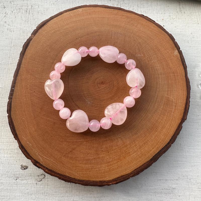 Love Attractor Rose Quartz Bracelet  Perhiasan 1