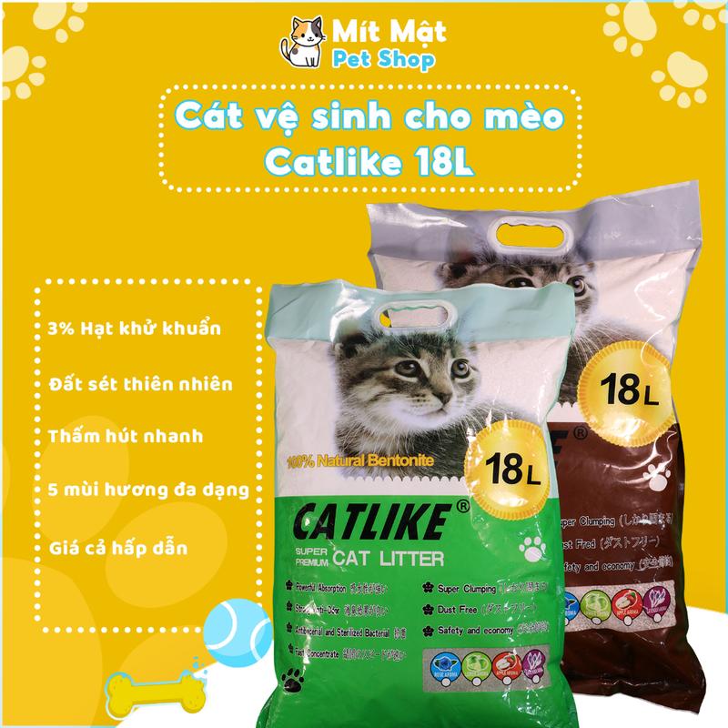 Cát Vệ Sinh Cho Mèo 18L Cat Litter Cát Mèo Vệ Sinh Catlike 18L Khử Mùi hiệu quả cao
