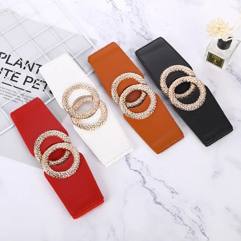 Cummerbunds Co Giãn Thời Trang Thường Ngày, Thắt Lưng Rộng Sang Trọng, Khóa, Áo Nịt Ngực, Dây Thắt Lưng Da