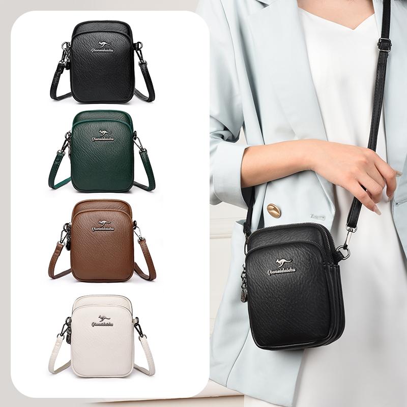 Túi Đeo Chéo Nữ Chất Liệu Da PU Cao Cấp Không Thấm Nước Túi Đeo Vai Thích Hợp Cho Bé Gái Có Thể Đựng Điện Thoại Di Động Túi Đựng Đồ