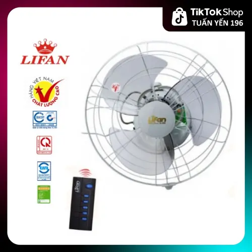 Quạt Trần Đảo Remote Lifan TĐ-16RC công suất 45W  hàng chính hãng _ Tuấn Yến QuạT 0