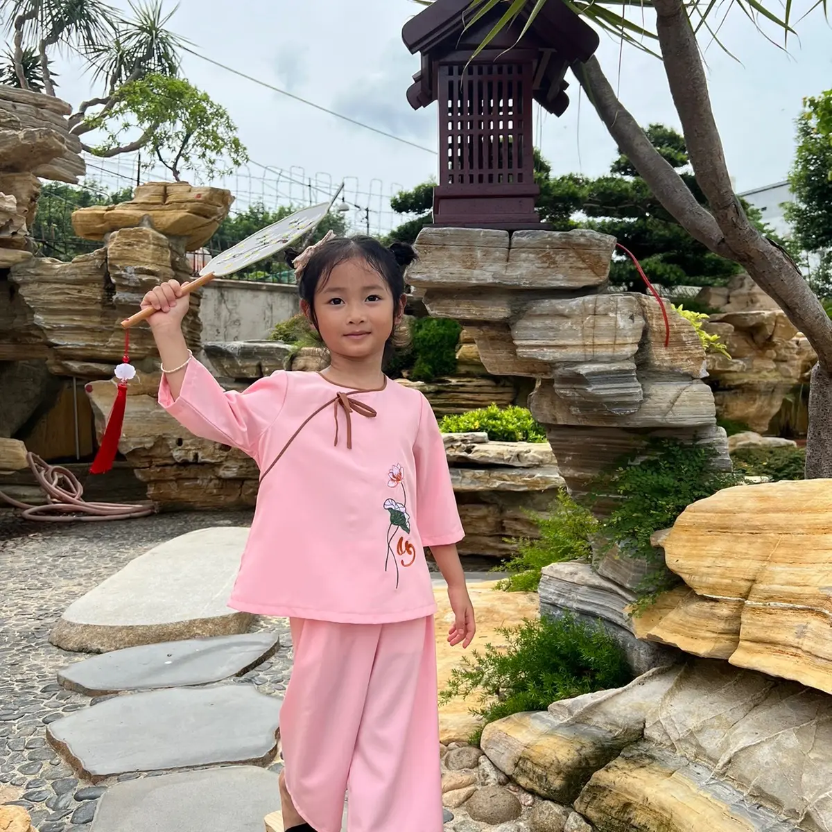 pháp phục lễ chùa - Mẫu Bé Thêu An Chất liệu Lụa Nhật