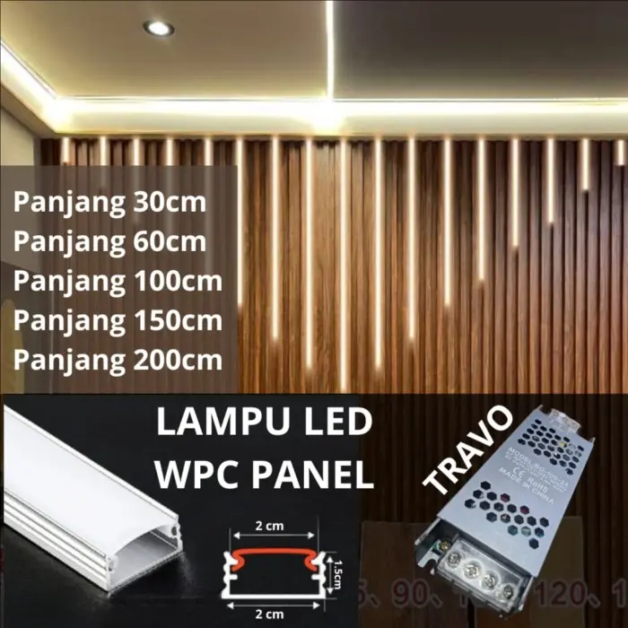 LAMPU LED WPC PANEL / LAMPU HIAS WPC - NEON UNIVERSE 0