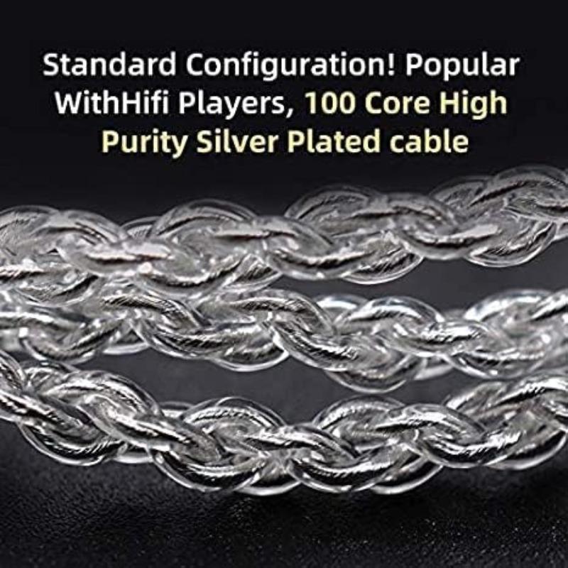 In-ear Design Monitor Wired Earphone, Wired Gaming Earbuds, Hifi Headphones with Hybrid Dual Driver, High Fidelity Earphone with Detachable Cable 6