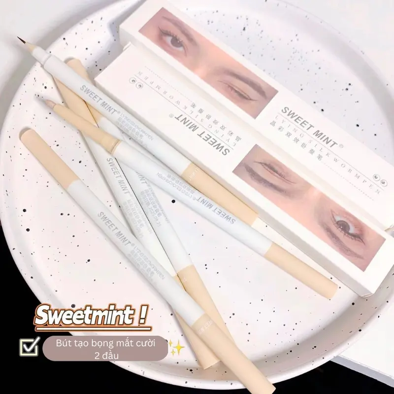Bút nhũ tạo bọng mắt cười 2 đầu Sweet Mint 2