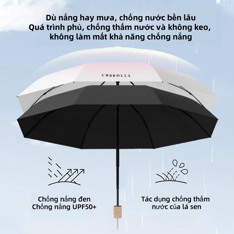 Ô Tự Động Nữ Mưa Hoặc Mưa Chống Nắng Chống Nắng Chống Tia Cực tím Mạnh Chống Gió 7