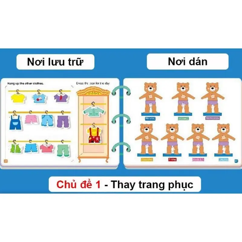 Bộ Đồ Chơi Montessori Bóc Dán 17 Chủ Đề 2