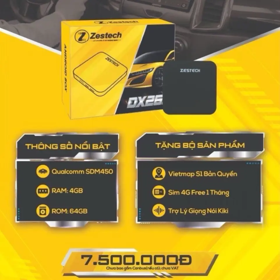Android Box Zestech DX265 cho ô tô