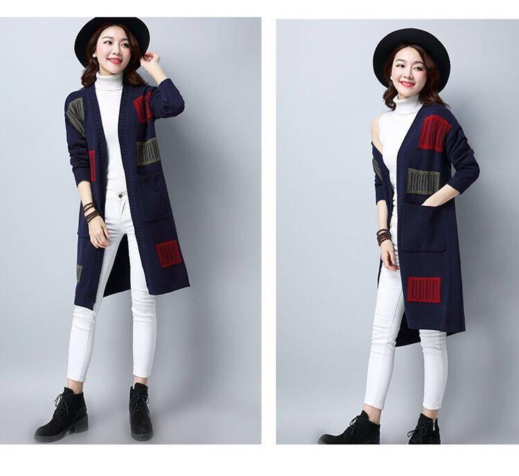 Product Introduction of Áo Cardigan Dệt Kim, Phong Cách Hàn Quốc Mới, Dài Trung Bình Cho Phụ Nữ, Quần Áo Của Các Bà Mẹ Trẻ Trung, Áo Len Ngoài Dáng Rộng, Thích Hợp Cho Mùa Thu, Áo Khoác Mới, 2020 Top Women Màu Đỏ 12