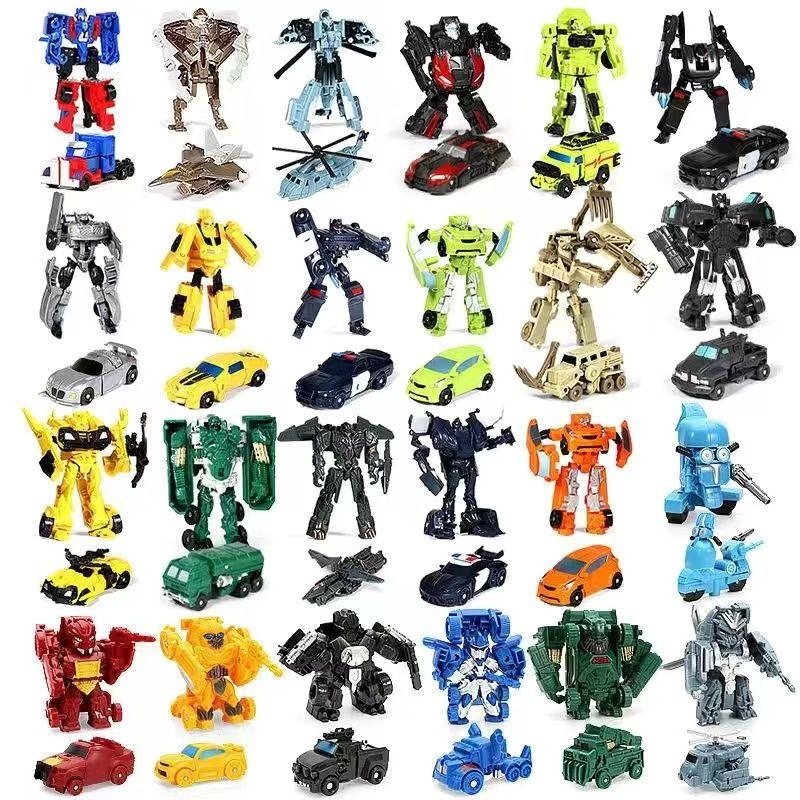 Đồ Chơi Robot Biến Hình Cho Bé Trai, Máy Biến Hình Mini, Bumblebee Optimus, Xe Lắp Ráp, Đồ Chơi Trẻ Em