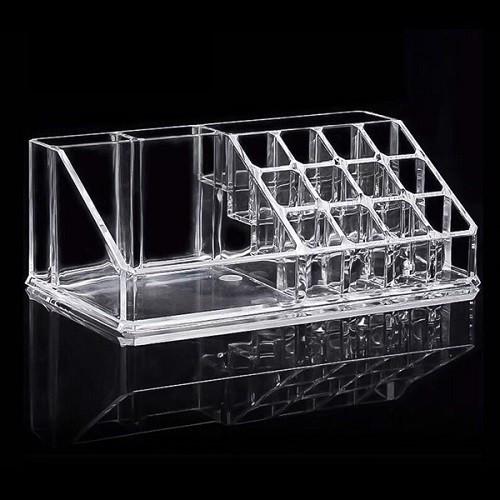 Khay Đựng Mực Mỹ Phẩm, Kệ Đựng Mực Chất Liệu Mica Cao Cấp 16 ô