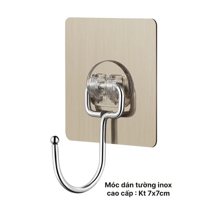 20 móc dán tường inox 304 chịu lực 8kg, móc dán tường siêu dính  đồ, vật dụng đa năng tiện ích moc dinh tuong treo do Treo Tường mocdantuong 4