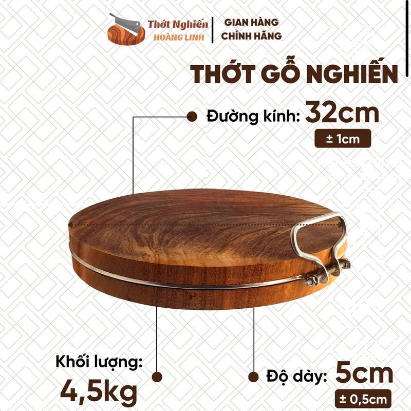 Thớt gỗ nghiến rộng 32cm, thớt nghiến đá sử dụng gia đình - TNHL