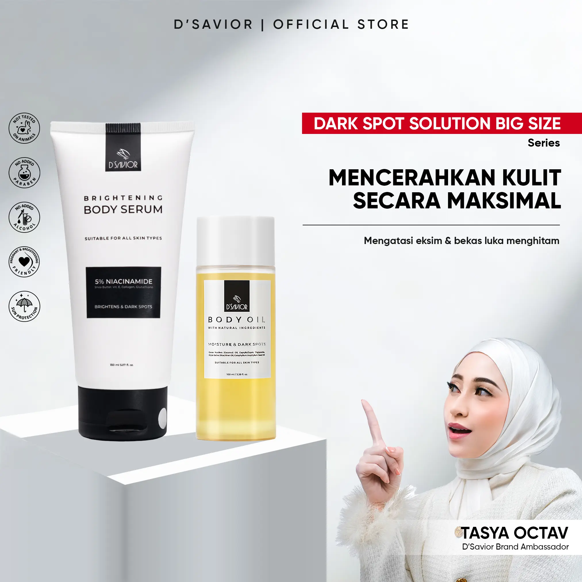 D'SAVIOR Extra Dark Spot Solution | Brightening Body serum 150Ml + Body ...