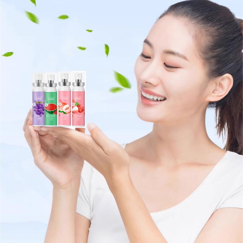Product Introduction of 【Buy 1 Get 1 Free】SIRUINI Peach Mouth Spray Mouth Breath Freshener Spray To Get Rid Of Bad Breath Less Fruity Student Lasting 24
