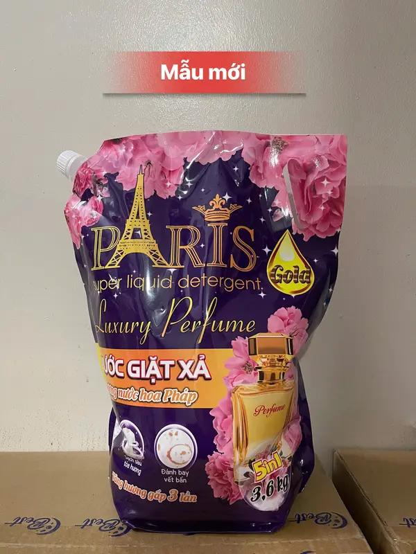 Nước Giặt Xả Hương Nước Hoa Pháp Paris 3,6kg/ 1 túi 2
