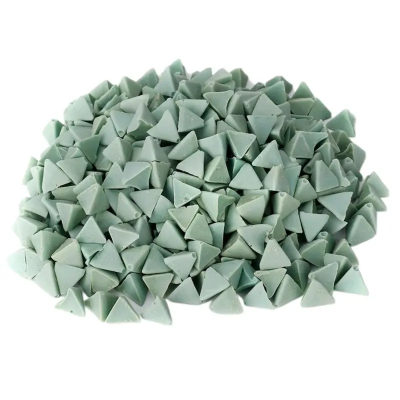 Metal Jewelry Polishing Abrasive Material Vibration Tool Machine Fast Cut Deburr Tumbling Finishing] for Rotating Tumblers Jadeite Hetian Jade Agate 7