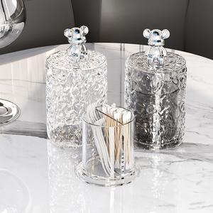 Hộp Đựng Tăm, Phòng Khách, Họa Tiết Sông Băng Cao Cấp, Hộp Đựng Đồ Gia Dụng, Chống Bụi, Lọ Đựng Tăm, Lọ Chỉ Nha Khoa, Hộp Đựng Tăm Bông, Ống Đựng Tăm, [Q-Men] hộp  nhấn  nút