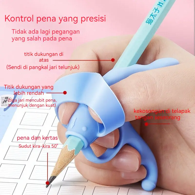 Alat bantu memegang pena anak-anak/alat bantu memegang pena anak-anak/alat bantu memegang pena tulis/alat bantu menulis anak-anak/ 0