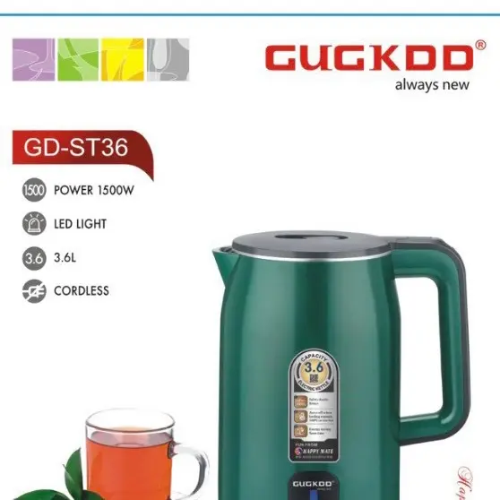 ￼Ấm siêu tốc Guckoo 2,5L, công suất 1500W, nước sôi cực nhanh 1