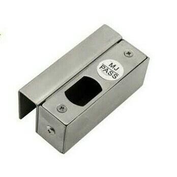 Dropbolt Paket Lengkap | Drop Bolt Pintu Kaca Frameless + BRACKET U 2