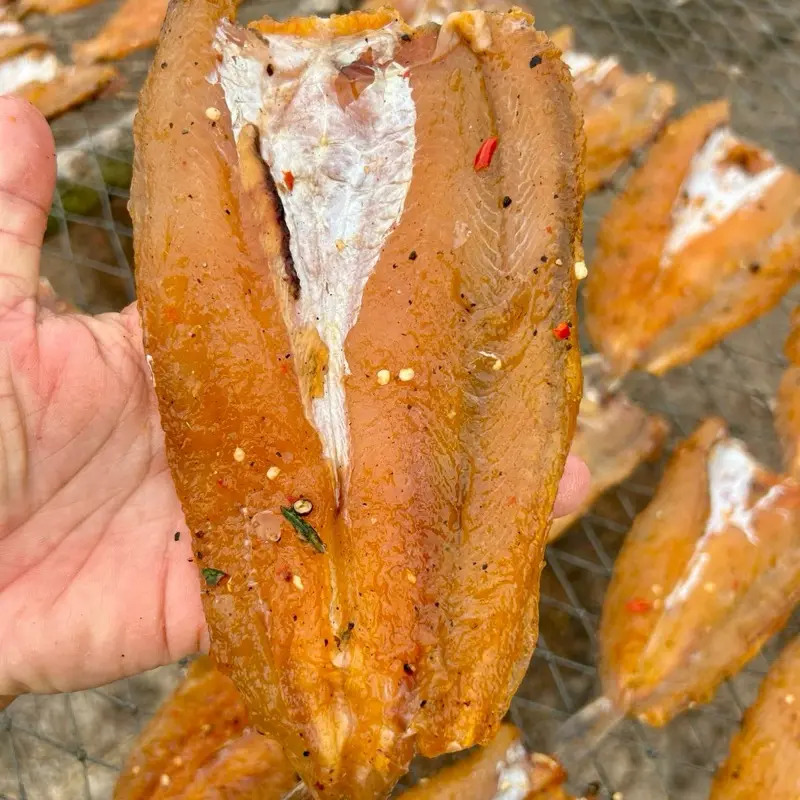 ( Loại Lớn ) Khô Cá Mối tẩm tiêu ớt bao ngon mặn ngọt , chiên hoặc nướng rất ngon có hút chân không hàng cá nhỏ loại 1 Food Snack Ăn Vặt Chua Thức Ăn 4