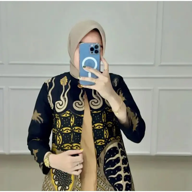 ATASAN BATIK WANITA MODERN BAJU BATIK KANTOR WANITA BATIK NEW BLUS SERAGAMAN 8