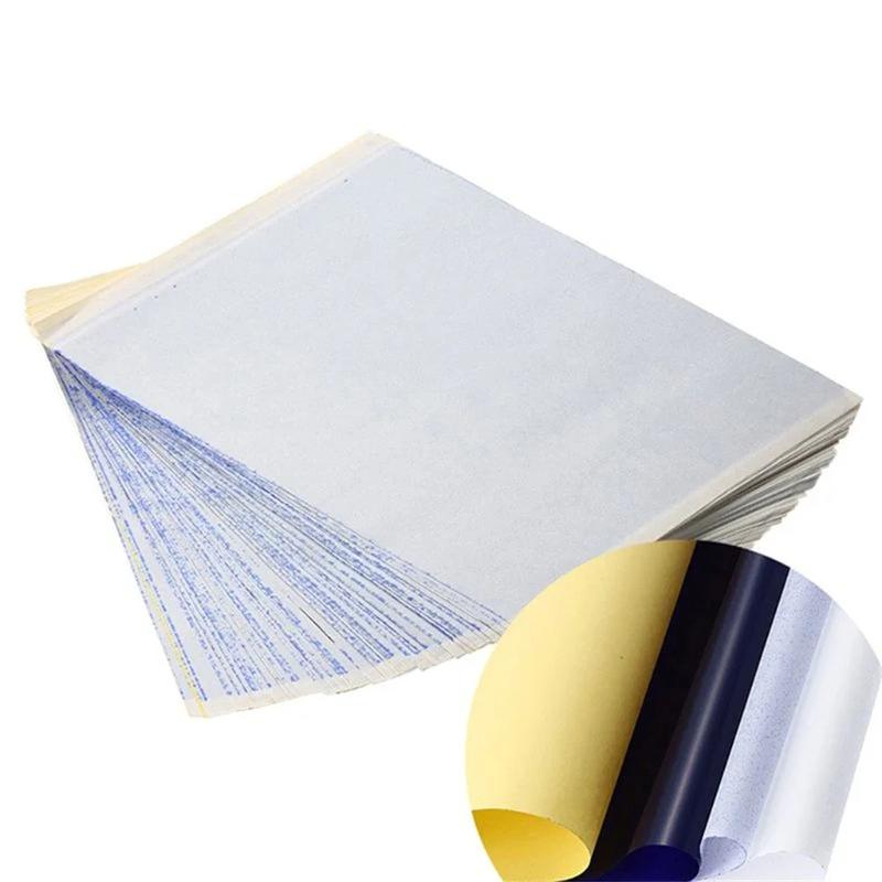 Product Introduction of 10/15/100pcs Tattoo Transfer Paper Transfer Stencil Paper Tattoo Copier 4 Layers A4 Size Tool for Tattooists Tattoo Supplies 30
