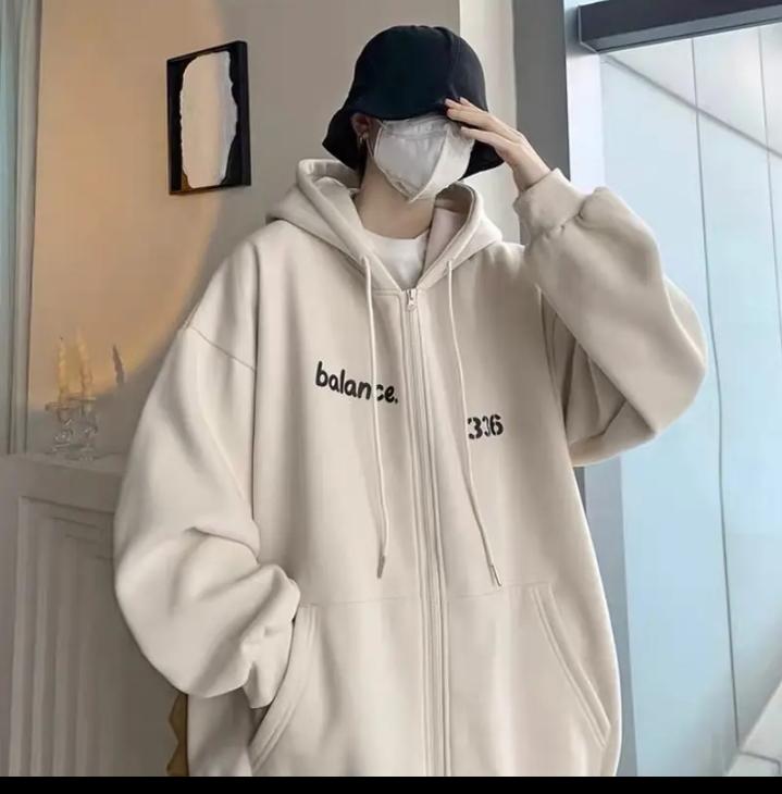 Áo khoác nỉ khóa, áo khoác hoodie nỉ mũ 2 lớp form thoải mải mặc 4 màu trong năm 4