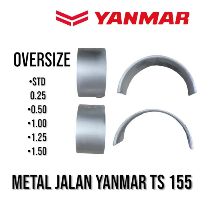 Metal Jalan Yanmar TS 155 TS 180 Semua Ukuran Conrod Bearing All Size