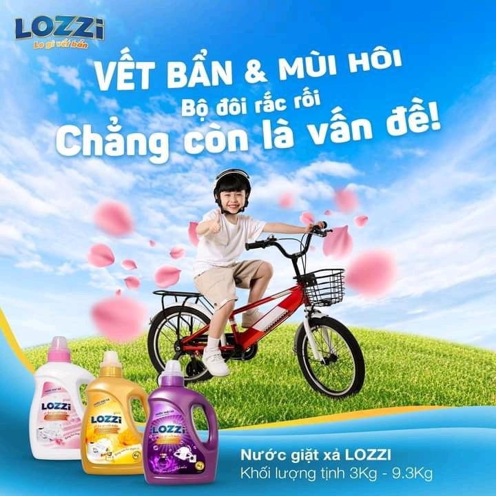 Nước GIẶT XẢ LOZZI hương nước hoa 3kg_Sạch thơm ngát_sạch tinh tươm áo quần_hương thơm ngát bền lâu Cho Bé 9