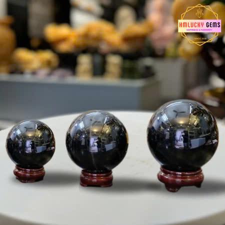 Product Introduction of Quả Cầu Đá Thạch Anh Đen (Tặng Đế Gỗ), Bi Cầu Đá Phong Thủy Tài Lộc, Decor Trang Trí 20