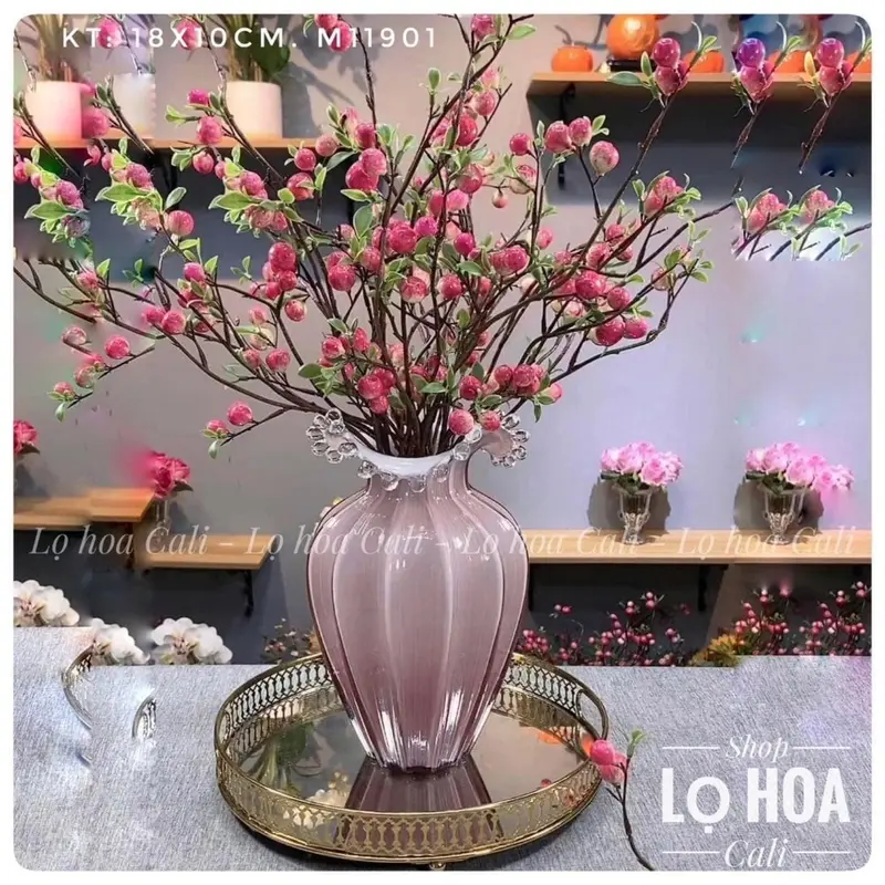 Lọ Hoa Thuỷ Tinh Julibee - Bình Hoa Nhập Khẩu 0