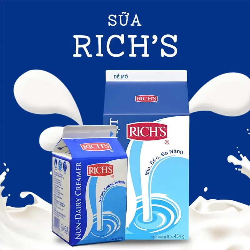 Hộp Kem Béo Thực Vật Rich's Lùn Hộp 454g - Kem Pha Chế Cao Cấp, - TikTok Shop Vietnam