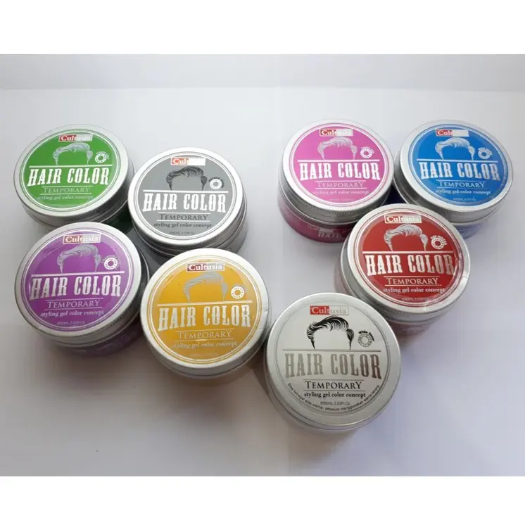 Pomade Warna Cultusia Temporary Hair Color Styling Gel 80 ML 0