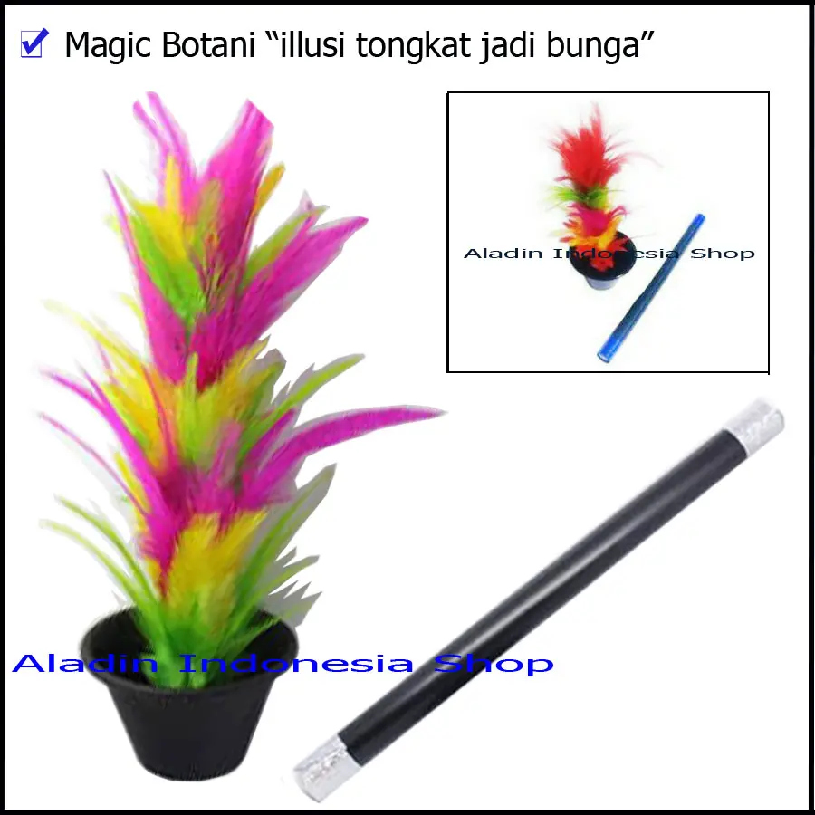 Alat Sulap Tongkat Berubah Jadi Bunga - Aladin indonesia shop Games