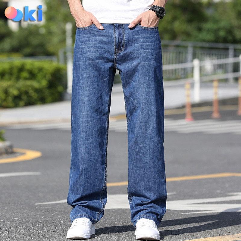  Quần Bò Nam Ống Rộng Quần Jean Rin Nam Ống Suông Cho Nhiều Lứa Tuổi 3 Màu Cotton Không Giãn 