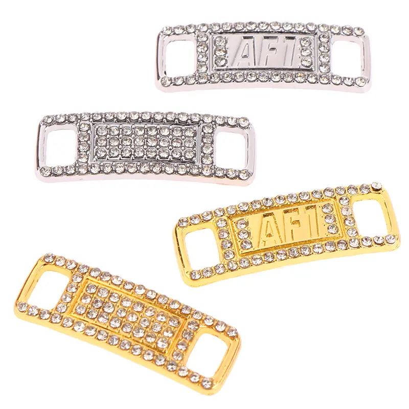 2pcs/pair AF1  Shoe Charms Fashion Laces Buckle Quality Metal Shoelaces Decorations Buckles Shoes Accessories