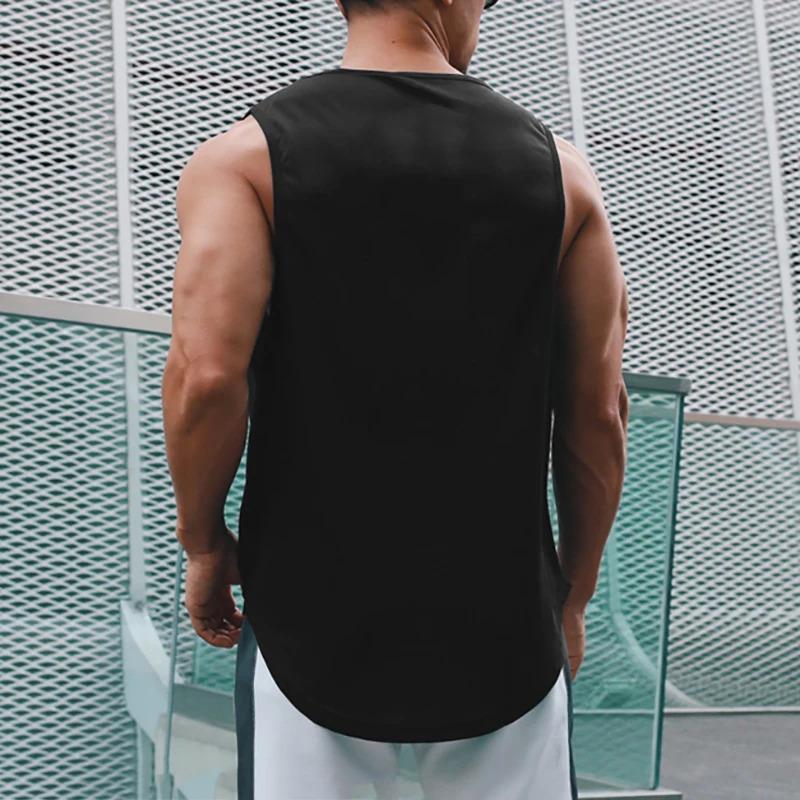 Product Introduction of Summer Gym Tank Top Men Mesh Clothing Quick Dry Bodybuilding Sleeveless T Shirt Fitness Singlets Basketball Sports Muscle Vest 12