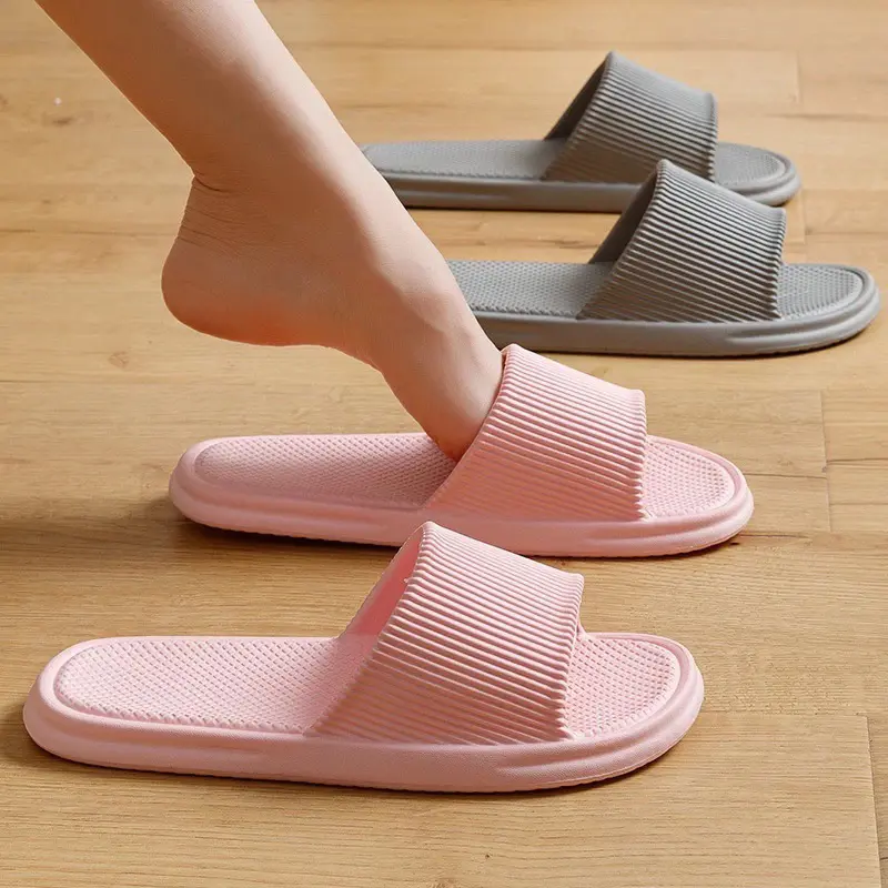 [HN FreeShip] Dép đi trong nhà kẻ sọc dọc đế dày nhẹ êm chân thời trang phong cách trẻ trung Women DéP 8
