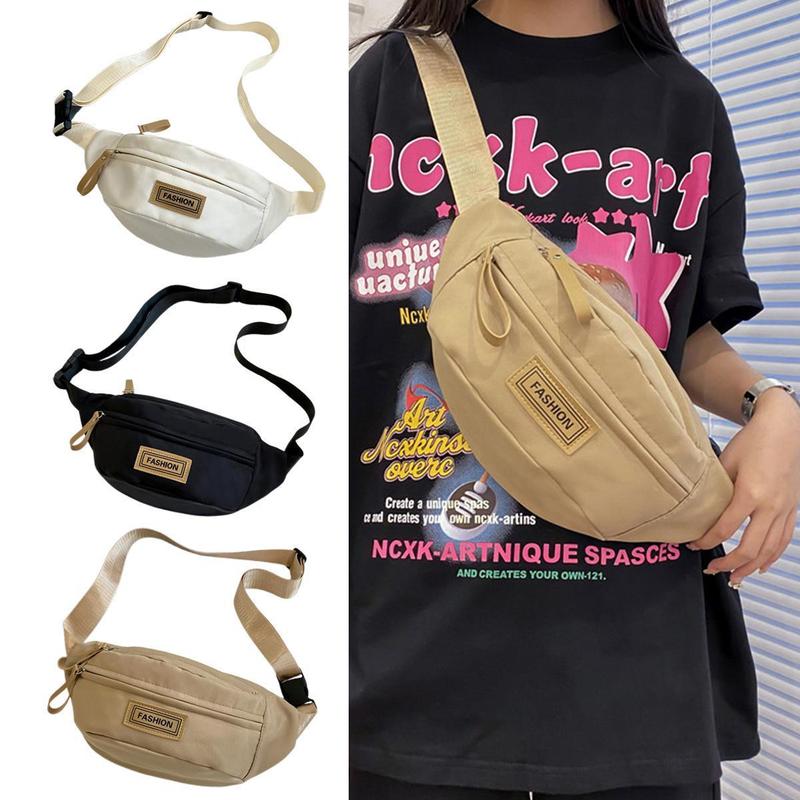 Product Introduction of Chest Bag For Men Solid Color Waist Bag High Quality Women Shoulder Bag Multifunction Male Fanny Pack Crossbody Small Bag 42