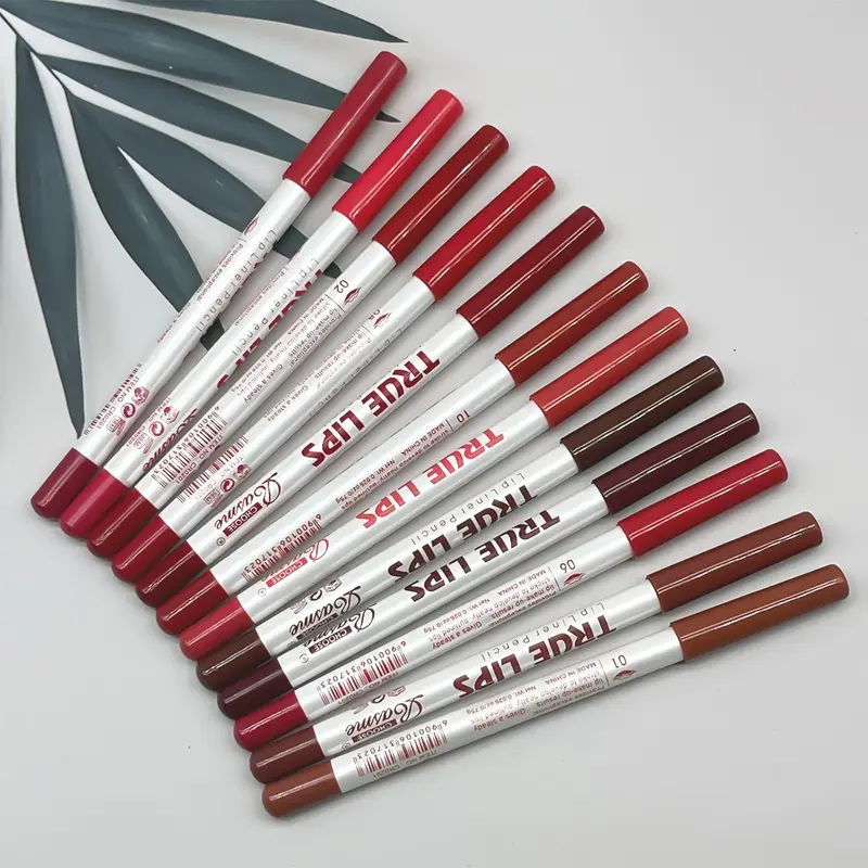Long Lasting Lip Liner Set, 12pcs/set Matte Lip Liner Pencil, Easy Coloring Lip Liner Pen, Suitable for All Occasions Lip Makeup, Girls Makeup Accessories 4