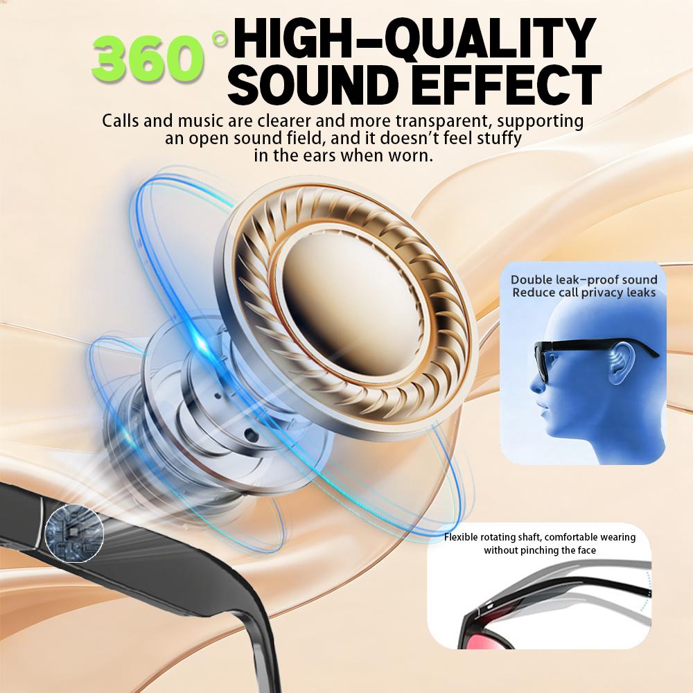 Smart Ai Glasses 1200w HD Camera Photo Translation Video Recording Calling Wi Fi Transmission Suitable For Both Men And Women