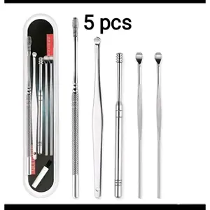 Alat pembersih perawatan telinga / korek kuping stainless steel Pembersih Kotoran Telinga