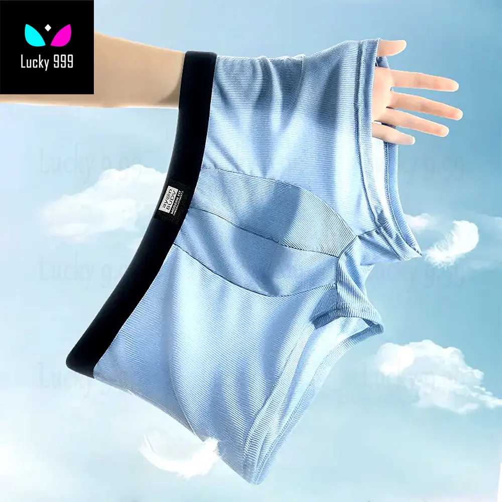 AY@N Men's Boxer Briefs 6 PCS Cotton Plain Boxer Briefs/Trunks in Assorted Colors - Socks Beige Innerwear Menswear Lingerie