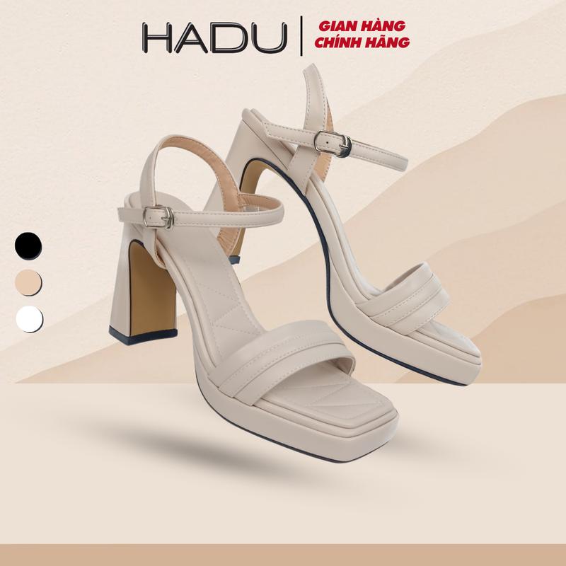 Giày Nữ Cao Gót ARES 9P Đế Vuông Sườn Kép Quai Ngang HADU MM956 Chất Liệu Cao Cấp Bảo Hành 12T Women Shoes