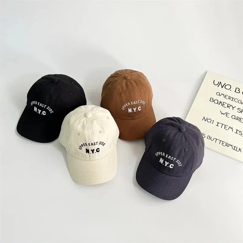 Topi Baseball Anak NYC Topi Anak Laki Laki Perempuan Bordir NYC Korean Style Unisex