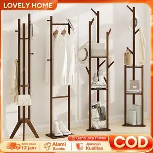 LOVE Rak mantel sederhana dari kayu solid untuk kamar tidur, rak pakaian lantai ruang tamu modern sederhana untuk rumah Lemari Pintu Furniture